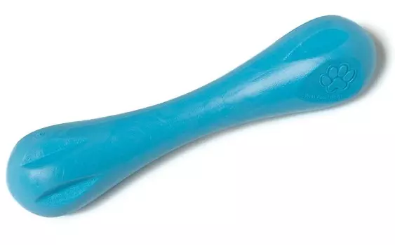 West Paw Zogoflex игрушка "Гантель Hurley XS" для собак (11,5 см., Голубой)