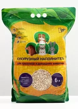 Золотой кот наполнитель кукурузный впитывающий (3 кг., 6 л.)