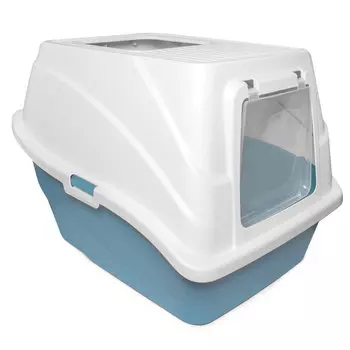 Triol Hygiene туалет для кошек закрытый с двумя входами Топ (53 х 42 х 40 см.Синий)