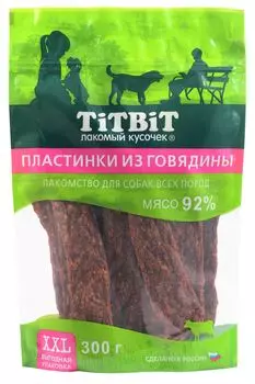 TiTBiT пластинки для собак всех пород (Говядина, 300 г.)