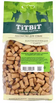 TiTBiT Золотая коллекция подушечки глазированные с начинкой для собак (Индейка, 400 г.)