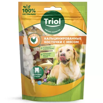 Triol лакомства для собак кальцинированные косточки (Курица, 70 г.)