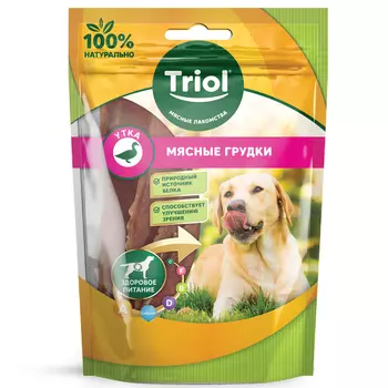 Triol лакомство для собак Мясные грудки (Утка, 70 г.)