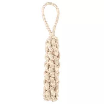 Triol Natural игрушка для собак Палка плетёная с петелькой из джута и хлопка (24 см.)