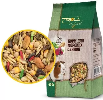Triol Original корм для морских свинок (Злаковое ассорти, 450 г.)