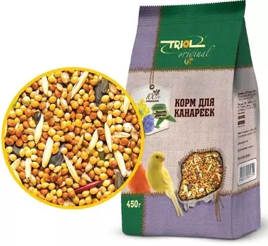 Triol Original корм для канареек (Злаковое ассорти, 450 г.)