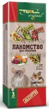 Triol Original палочки ассорти для грызунов (3 шт.)