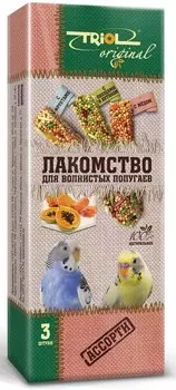 Triol Original палочки ассорти для волнистых попугаев (3 шт.)