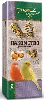 Triol Original палочки с фруктами и мёдом для канареек (2 шт.)