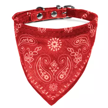 Triol ошейник из искусственной кожи Бандана (XS, Красный)