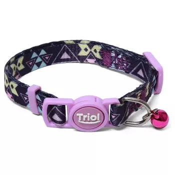 Triol ошейник нейлоновый для кошек Геометрия (10*210-330 мм.)