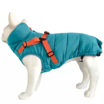 Triol Outdoor попона утепленная со шлейкой Active (Бирюзовая, L, Унисекс)