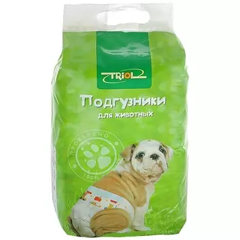 Triol Подгузники для животных (М ( 5-10 кг), 12 шт.)