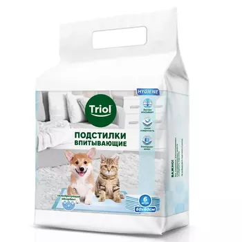Triol подстилки впитывающие (60 х 60 см., 6 шт.)