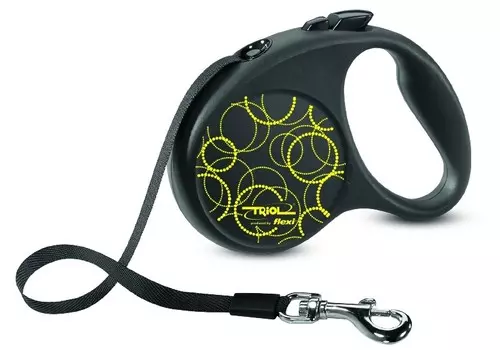 Triol поводок-рулетка Flexi Joy Lemon 5 м (лента) (L)