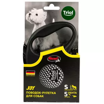 Triol поводок-рулетка Flexi Joy Planet 5м (лента) (S)