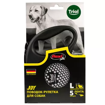Triol поводок-рулетка Flexi Joy Planet 5м (лента) (L)