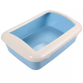 Triol Р547 туалет для кошек с бортом (42 х 30 х 14,5 см.Голубой)
