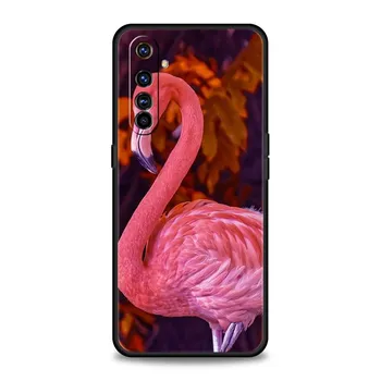 Розовый Красный Фламинго Для Realme 11 10 9 8 5G 7 6 GT2 Pro Plus C21 C11 C25 C35 Силиконовый Чехол Для Realme GT Neo 2 3 3T Чехол Для Телефона Realme 11 Pro