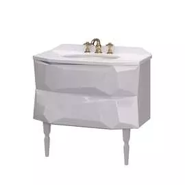 Тумба с раковиной Crystal 90 White