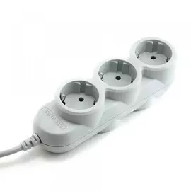 удлинитель бытовой (3,0м, 3+2 гнезда, 2200вт, 10а, белый) powercube