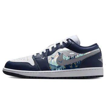 Баскетбольные кроссовки Air 1 Vintage Men Low-Top White/Blue Jordan