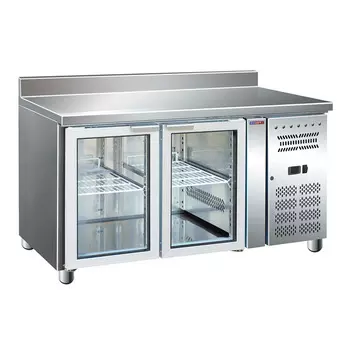 Стол холодильный Cooleq GN2200TNG бортик, стеклянная дверь