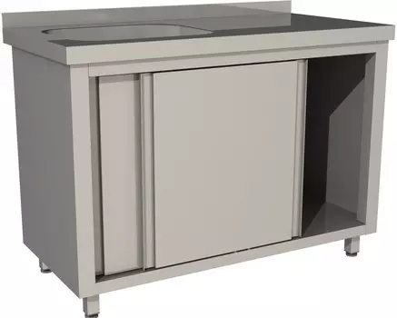 Стол с моечной ванной Restoinox СПЗК1М-10/7-БЛ