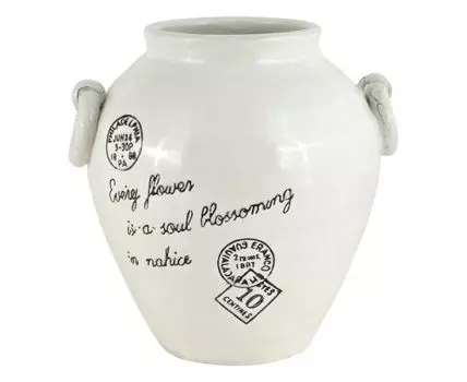 Ваза декоративная "Старинная амфора" (25, Белый)
