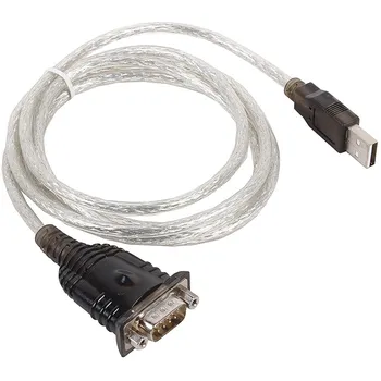 Кабель-переходник (адаптер) USB(Am)-COM(9m), 1.8 м, прозрачный, ORIENT (USS-111N18)