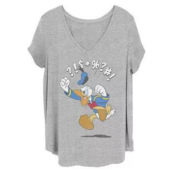 Детская футболка больших размеров с рисунком Angry Jump от Disney's Donald Duck Disney
