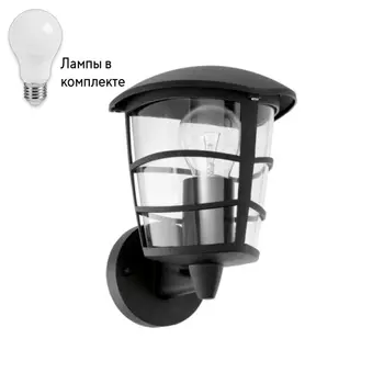 Уличный настенный светильник с лампочкой Eglo 93097+Lamps