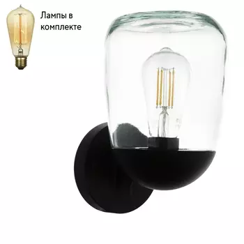 Уличный настенный светильник с лампочкой Eglo 98701+Lamps