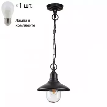 Уличный подвесной светильник Campa Odeon Light с лампочкой 4965/1+Lamps E27 P45