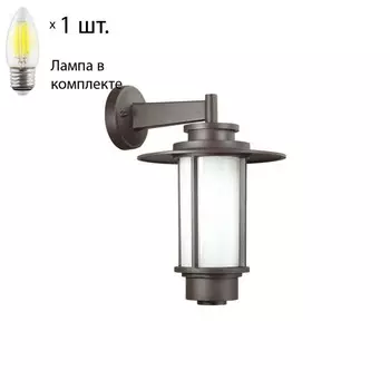 Уличный светильник с лампочкой Odeon Light Mito 4047/1W+Lamps Е27 Свеча
