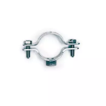 Хомут стальной DKC 6040-P34 3/4" (25-30 мм), с приварной гайкой М8, оцинкованный, "Cosmec" (уп/100 шт)