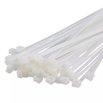 Хомут Systeme Electric IMT30076W нейлоновый 300х7.6 белый (100шт) в пакете с замком ЗИП-ЛОК