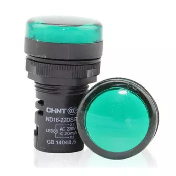 Индикатор CHINT 594108 ND9-1/g, зел., AC/DC, 230в (LED) (R)