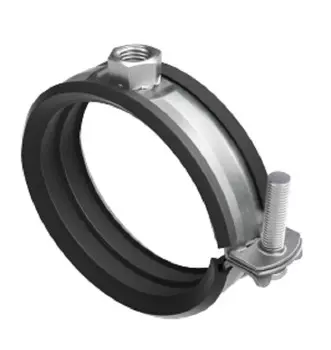 Хомут DKC BHL21038 быстрой фиксации с изоляцией с гайкой М8 для труб d 3/8", "B5 Combitech" (уп/50 шт)