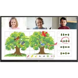 Интерактивная панель LG 65TR3DJ 65", IPS, 3840 x 2160 60 Hz, инфракрасный тачскрин 20 касаний, 350cd/m2, 1200:1, защищенное антибликовое стекло 4T, 3G