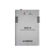 Источник бесперебойного питания AccordTec ББП-30 исп.1 резервированный вторичный; 13,4-13,8 В, 3A, под АКБ 7 Ач