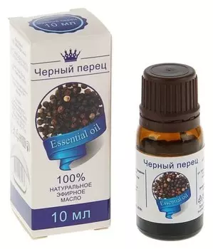 Эфирное масло "Чёрный перец", флакон-капельница, аннотация, 10 мл
