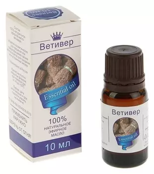 Эфирное масло "Ветивер", флакон-капельница, аннотация, 10 мл