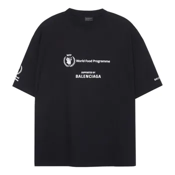 Футболка x wfp t-shirt medium fit 'black' Balenciaga, черный