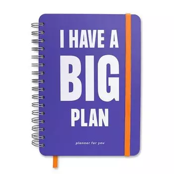 Планер Orner "I Have a Big Plan" Violet, 256 страниц