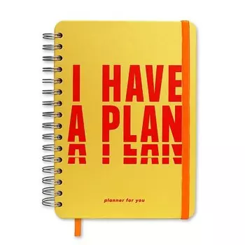 Планер Orner "I have a plan" Yellow, 256 страниц