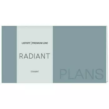 Планинг Listoff Radiant, 64 листа, серо-синий