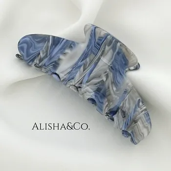 ALISHA&CO. Крабик для волос большой INDIGO