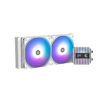 Жидкостное охлаждение Zalman ALPHA2 A24 White для Socket 115x/1200/1700/1851/AM5/AM4, 2x120 мм, ARGB, белый
