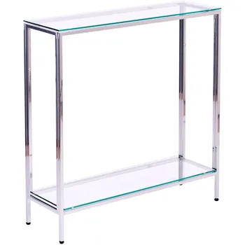 Консольный стол AllConsoles 1084-CS clear серебряный